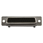 Amphenol DFR 25 Way Right Angle Cable Mount D-sub Connector Socket, 2.77mm Pitch
