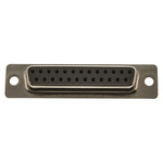 HARTING 25 Way Panel Mount D-sub Connector Socket, 2.77mm Pitch