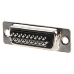 Amphenol ICC 26 Way Panel Mount D-sub Connector Plug, 2.29mm Pitch