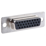 Amphenol ICC 26 Way Panel Mount D-sub Connector Socket, 2.29mm Pitch