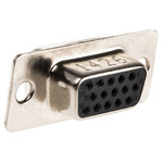 Amphenol ICC 15 Way Panel Mount D-sub Connector Socket, 2.29mm Pitch