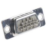 HARTING 9 Way Panel Mount D-sub Connector Socket, 2.77mm Pitch