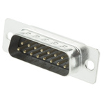 MH Connectors MHDB 15 Way Cable Mount D-sub Connector Plug, 2.77mm Pitch