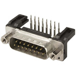 Harting D-Sub Standard 37 Way Right Angle Through Hole D-sub Connector Plug, 2.76mm Pitch, with 4-40 UNC, Female Screw