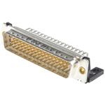 Amphenol ICC 50 Way Right Angle Through Hole D-sub Connector Plug, 2.76mm Pitch
