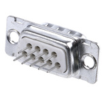 Amphenol ICC D 9 Way Through Hole D-sub Connector Plug, 2.74mm Pitch