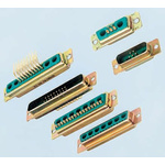 FCT from Molex FM 2 (Power), 15 (Signal) Way Right Angle Through Hole D-sub Connector Plug