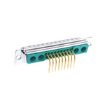 FCT from Molex FM 4 (Power), 17 (Signal) Way Right Angle Through Hole D-sub Connector Plug