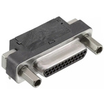 Molex CMD 25 Way Right Angle Through Hole D-sub Connector Plug, 1.27mm Pitch