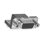 Amphenol ICC CD 15 Way Right Angle Plug-In Mount D-sub Connector Socket, 2.285mm Pitch, with Screw