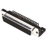 HARTING D-Sub Standard 50 Way Right Angle Through Hole D-sub Connector Socket, 2.76mm Pitch, with M3 Threaded Inserts