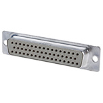 Provertha TMC 50 Way Through Hole D-sub Connector Socket, 2.75mm Pitch