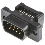 TE Connectivity Amplimite HDF-20 9 Way Right Angle Cable Mount D-sub Connector Plug, 2.77mm Pitch