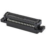 TE Connectivity Amplimite HDF-20 37 Way Right Angle Cable Mount D-sub Connector Socket, 2.76mm Pitch