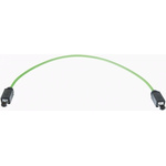 HARTING Green PVC Cat5 Cable U/FTP, 1.5m Male RJ45/Male RJ45