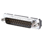 Amphenol FCI Delta D Series, 25 Way Through Hole PCB D-sub Connector Plug, 2.76mm Pitch