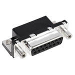 Amphenol ICC Delta D 15 Way Right Angle Through Hole D-sub Connector Socket, 2.74mm Pitch