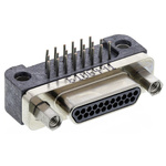 Glenair GMR7590 21 Way Right Angle Through Hole D-sub Connector Plug, 1.91mm Pitch