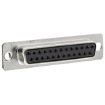 Amphenol 25 Way Cable Mount D-sub Connector Socket, 2.76mm Pitch
