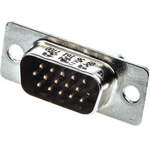 HARTING D-Sub High Density 44 Way Through Hole D-sub Connector Plug, 2.29mm Pitch