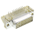 Molex MicroCross 74320 29 Way Right Angle Through Hole D-sub Connector Socket, 1.91mm Pitch