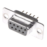 ASSMANN WSW A-DF 9 Way Through Hole D-sub Connector Socket, 2.77mm Pitch