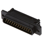 ASSMANN WSW A-DSF 25 Way Right Angle Cable Mount D-sub Connector Plug, 2.54mm Pitch