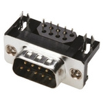 ASSMANN WSW A-DS 9 Way Right Angle Through Hole D-sub Connector Plug, 2.77mm Pitch