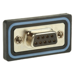 ASSMANN WSW A-DF 9 Way Panel Mount D-sub Connector Socket, 2.77mm Pitch