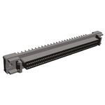 TE Connectivity Amplimite .050 III 100 Way Through Hole D-sub Connector Socket, 2.54mm Pitch, with Rails and Latchblocks