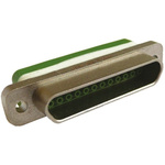 Souriau microComp 25 Way Cable Mount D-sub Connector Socket, 2.0mm Pitch