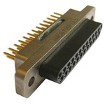 Souriau 8MCNF 25 Way Through Hole D-sub Connector Plug, 2.0mm Pitch