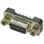 Amphenol ICC L717TS 9 Way Through Hole D-sub Connector Plug, with 4-40 UNC Threaded Inserts, Boardlocks