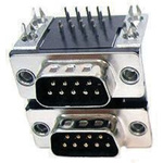 Amphenol L17H 15 Way Right Angle Through Hole D-sub Connector Plug, 2.77mm Pitch, with 4-40 UNC Female Screwlocks,