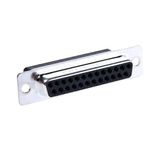 Amphenol L177RR 25 Way Cable Mount D-sub Connector Socket, 2.77mm Pitch
