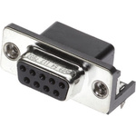 Harting D-Sub Filter 25 Way Right Angle Through Hole D-sub Connector Socket, 2.77mm Pitch, with 4-40 UNC Threaded