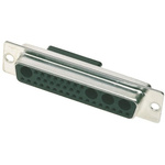 HARTING 32 (Signal), 4 (Power/Coax) Way Cable Mount D-sub Connector Socket