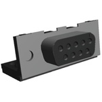 TE Connectivity Amplimite HD-20 9 Way Right Angle Through Hole D-sub Connector Socket, 2.74mm Pitch, with Mounting Hole