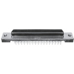 TE Connectivity Amplimite .050 III 68 Way Through Hole D-sub Connector Socket, 1.27mm Pitch