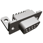 TE Connectivity Amplimite HD-20 9 Way Right Angle Through Hole D-sub Connector Socket, 2.74mm Pitch