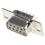 TE Connectivity 9 Way Through Hole D-sub Connector Socket, 2.74mm Pitch