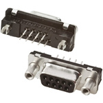 TE Connectivity Amplimite HD-20 9 Way Through Hole D-sub Connector Socket, 2.74mm Pitch