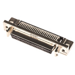 TE Connectivity Amplimite .050 III 50 Way Right Angle Through Hole D-sub Connector Socket, 2.54mm Pitch, with