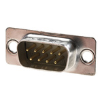 Harting D-Sub Standard 9 Way Through Hole D-sub Connector Plug, 2.74mm Pitch