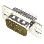HARTING 9 Way Panel Mount D-sub Connector Plug, 2.77mm Pitch