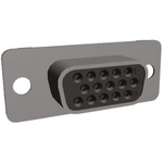 TE Connectivity Amplimite 90 15 Way Cable Mount D-sub Connector Socket
