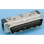 3M 101 40 Way Cable Mount D-sub Connector Plug, 1.27mm Pitch