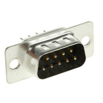 MH Connectors MHDD 9 Way Through Hole D-sub Connector Plug, 2.77mm Pitch