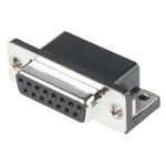 MH Connectors MHDD 15 Way Right Angle Through Hole D-sub Connector Socket, 2.77mm Pitch