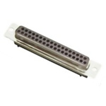 MH Connectors MH105 25 Way Cable Mount D-sub Connector Socket, 2.77mm Pitch